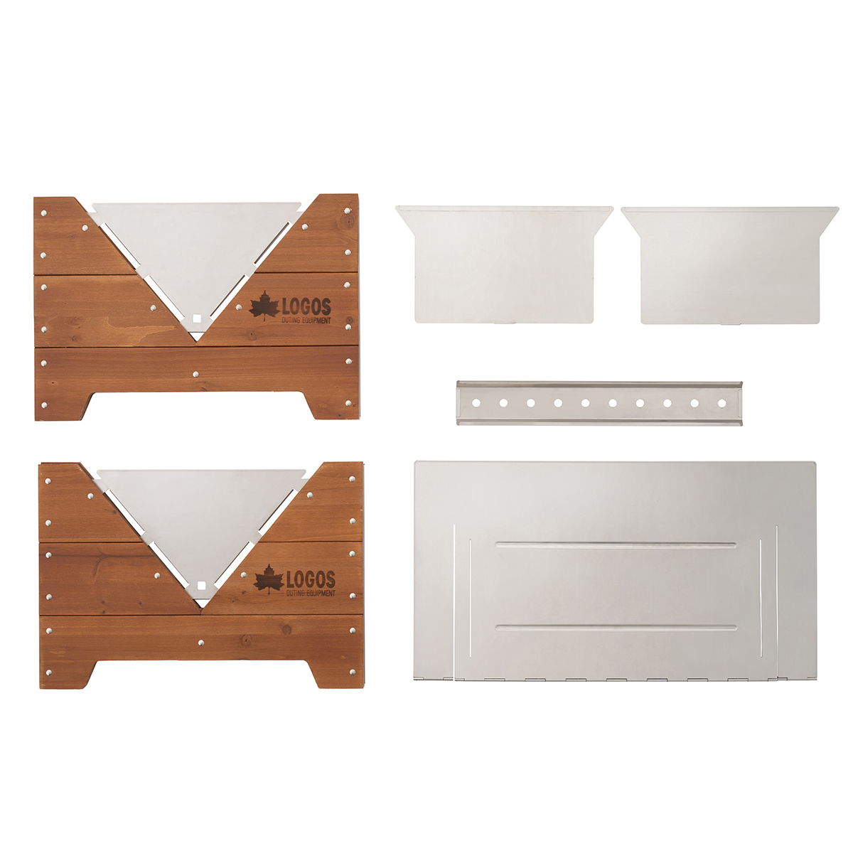 【2月26日販売開始】LOGOS ウッディファイヤーベース グリル・たき火・キャンドル