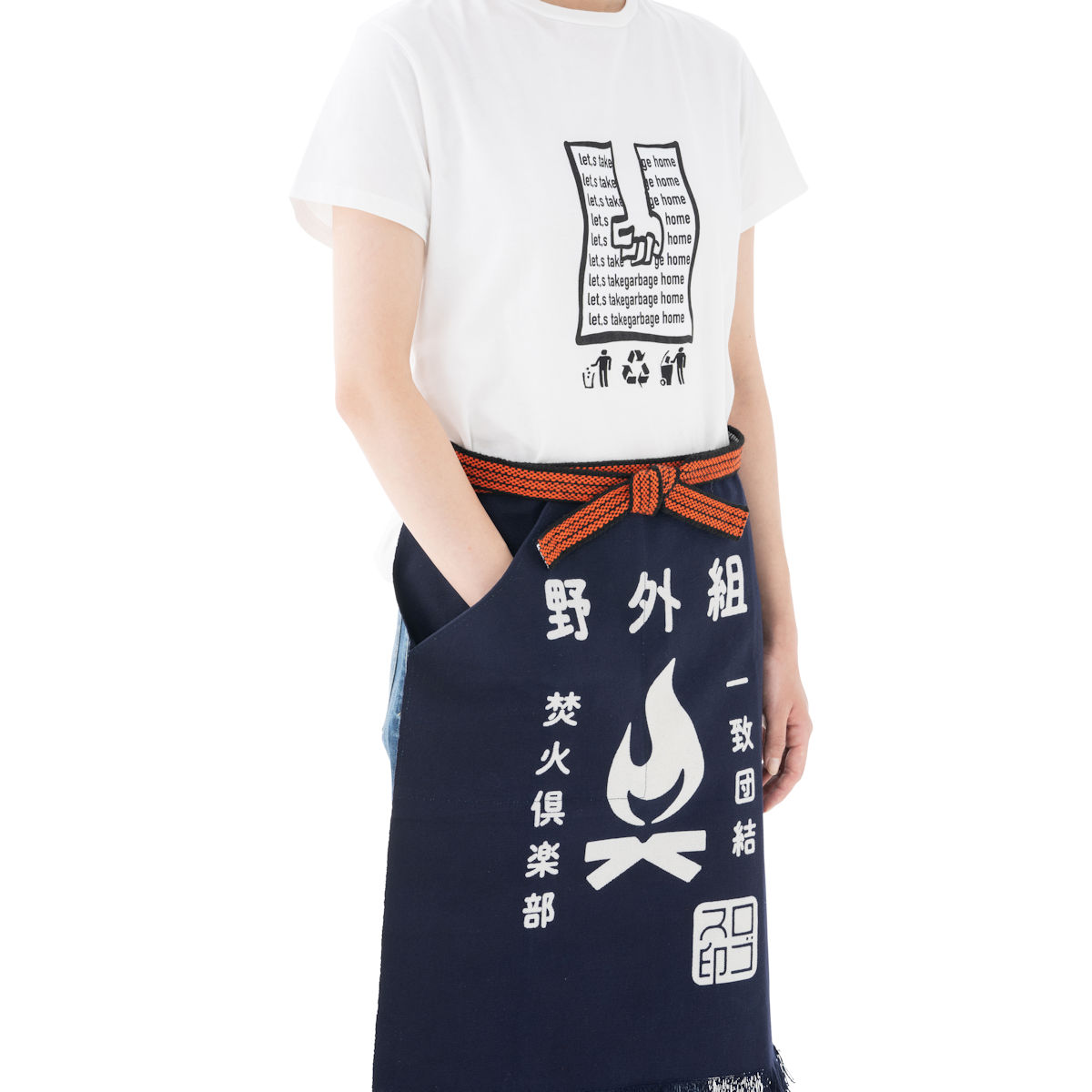 LOGOS 野外活動・帆前掛（korakubiyori ネイビー） アクセサリー