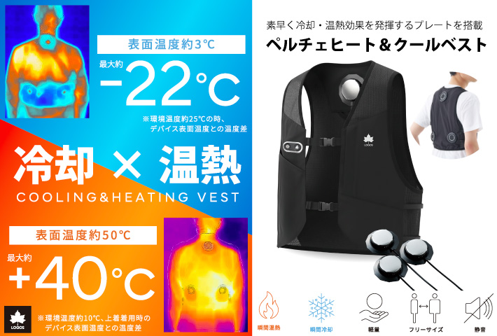 電源ON即COOL＆HEAT！オールシーズン向けベスト