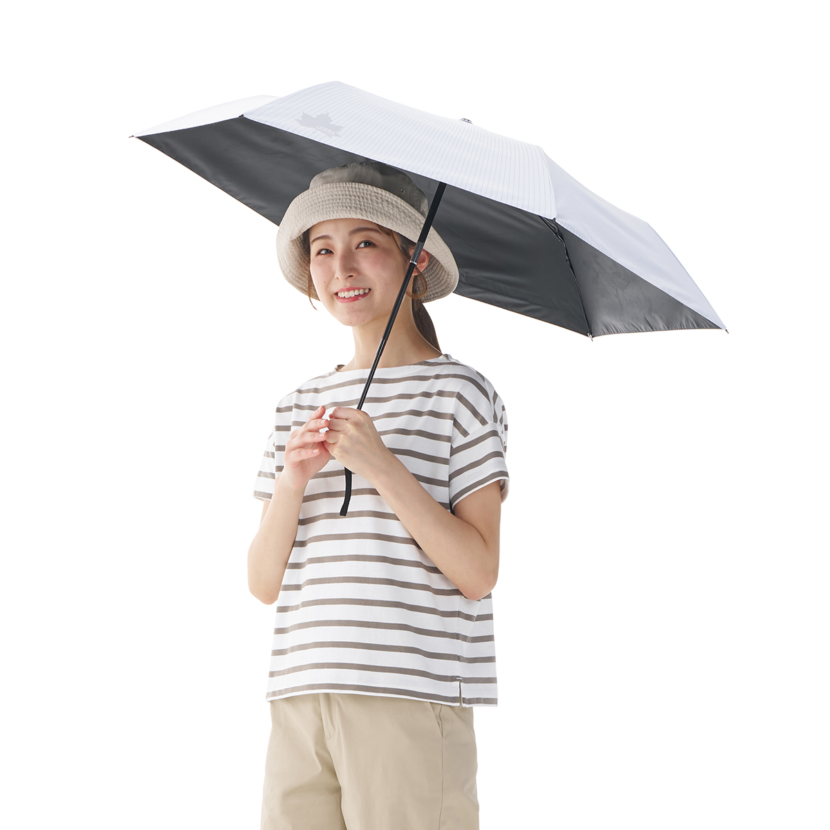 【6月25日発売開始】ソーラーブロック日傘・オートコンパクト S（晴雨兼用） 日/火/風除け
