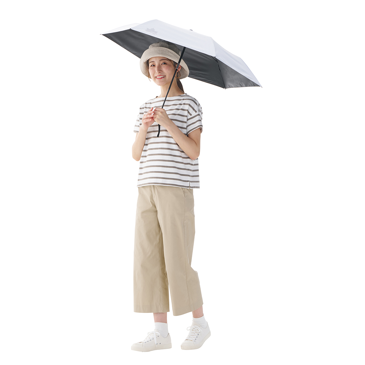 【6月25日発売開始】ソーラーブロック日傘・オートコンパクト S（晴雨兼用） 日/火/風除け