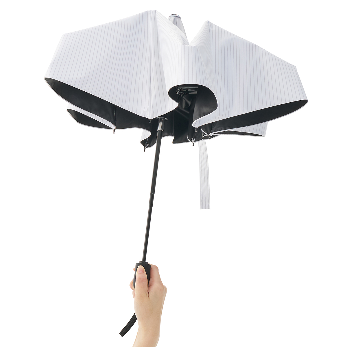 【6月25日発売開始】ソーラーブロック日傘・オートコンパクト M（晴雨兼用） 日/火/風除け