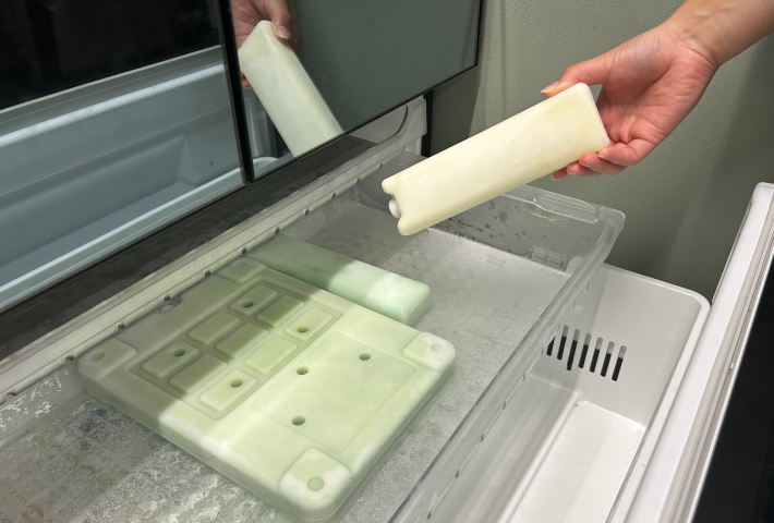 冷凍庫内でも場所を取らない