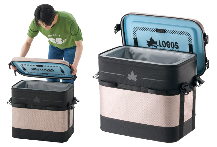 ジッパー不要のワンアクション開閉