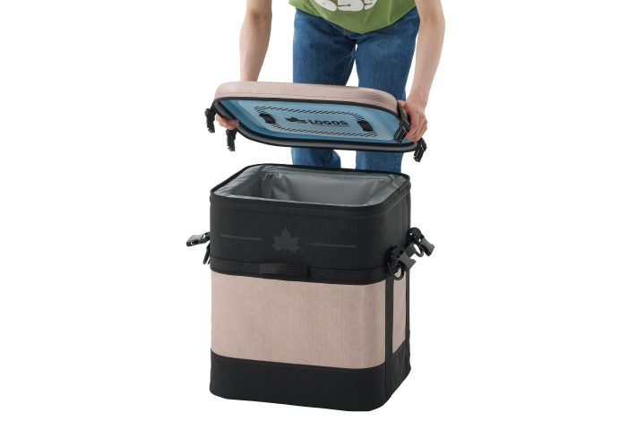 ジッパー不要のワンアクション開閉