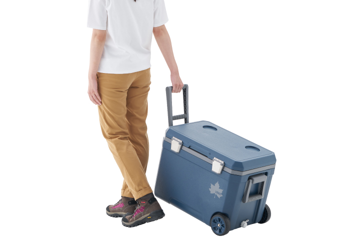 ホイール付きで重くなっても移動ラクラク