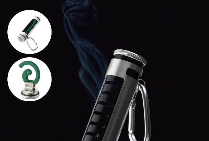 必要な分だけ折ってセット！お散歩などに最適な蚊取り線香ホルダー