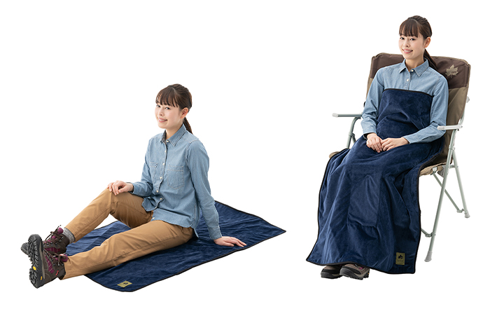 敷物としても、ブランケットとしても使える