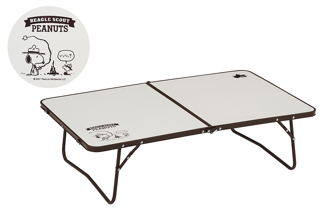 A convenient low-style table that can be used by turning it on the carry cart sold separately.
