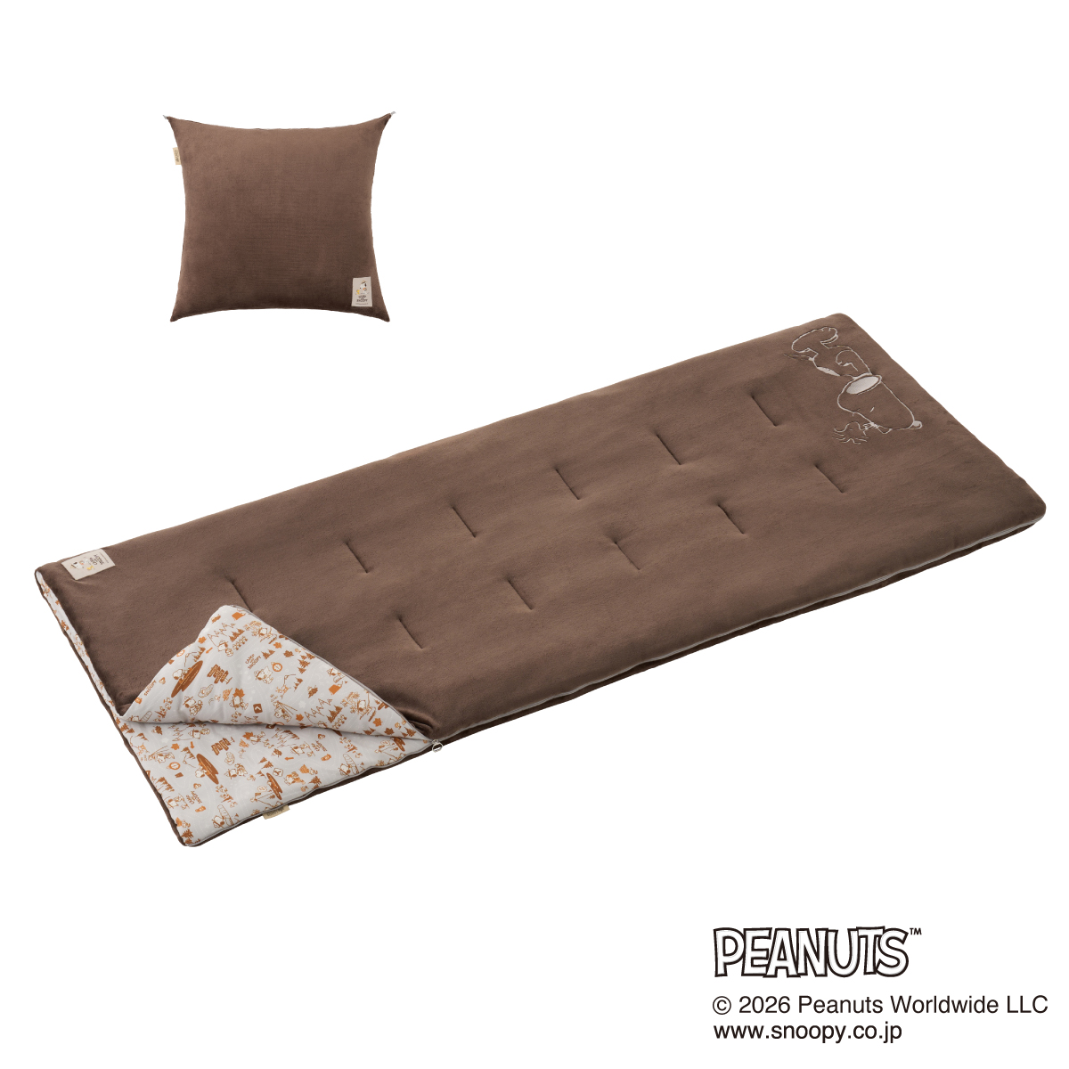【1月29日発売開始予定】SNOOPY やわらかあったかシュラフ・0 寝具