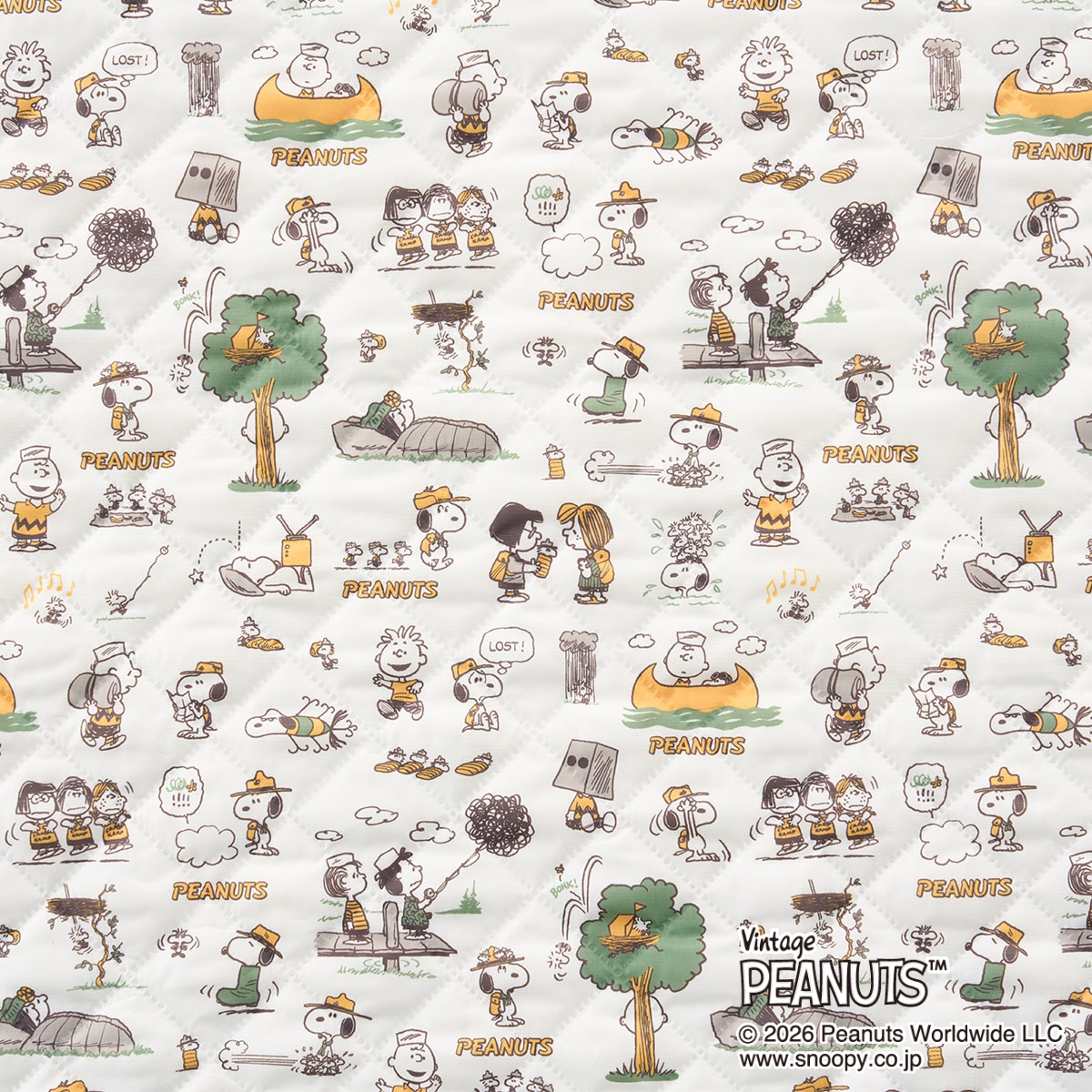 SNOOPY キルティングシート テントアクセサリ