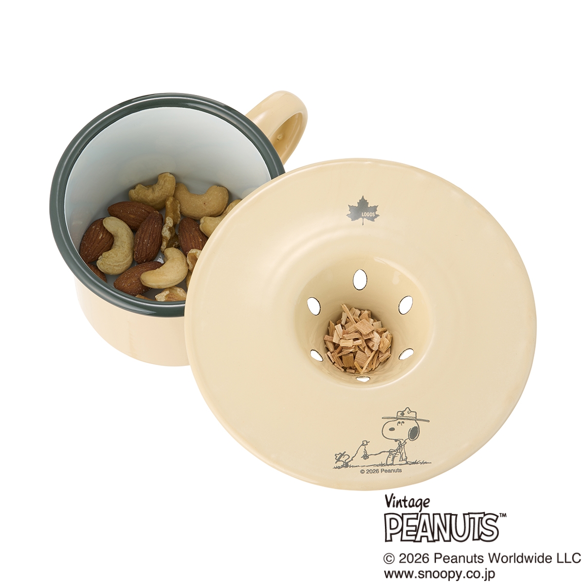 SNOOPY ちょっとスモークするリッド キッチンウェア