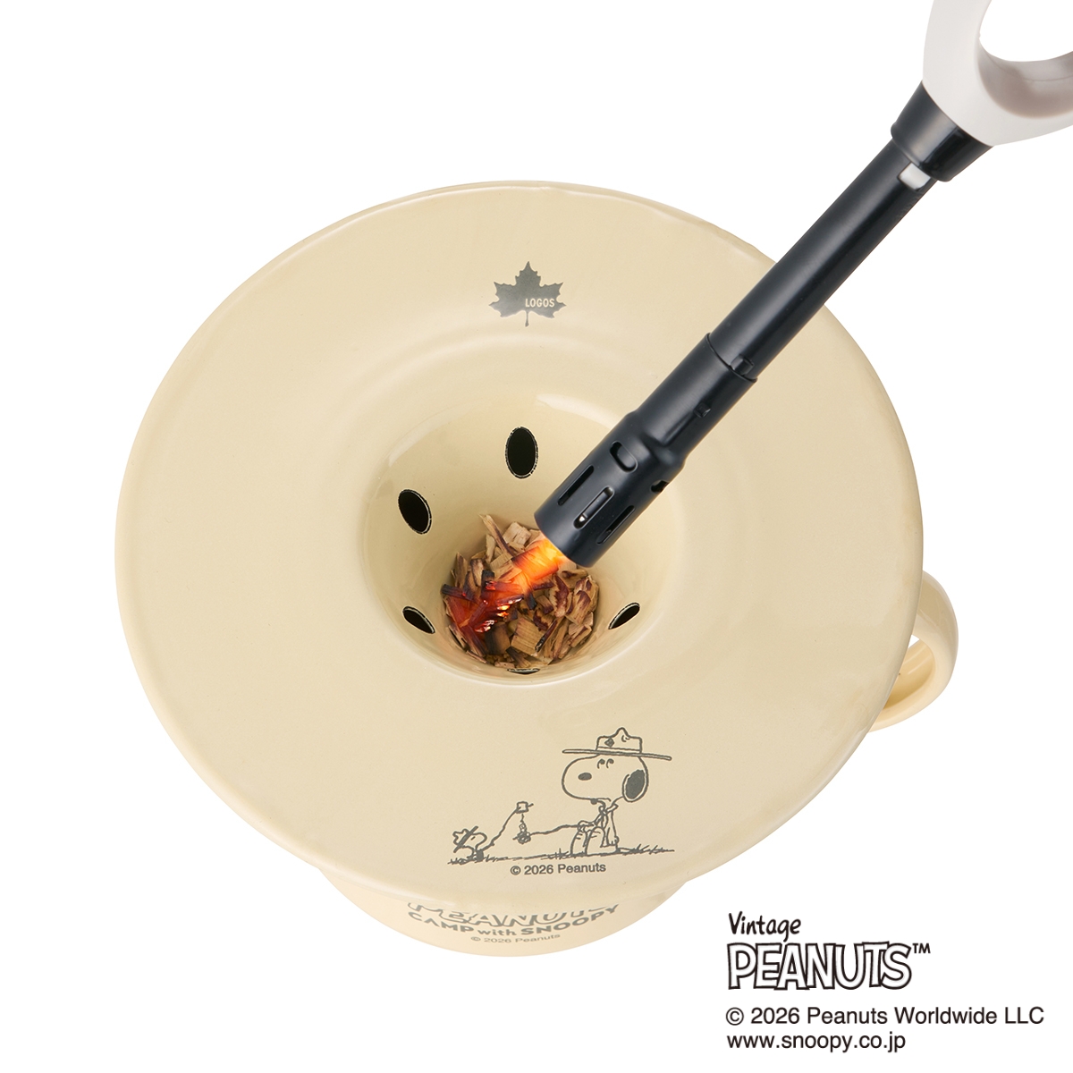 SNOOPY ちょっとスモークするリッド キッチンウェア