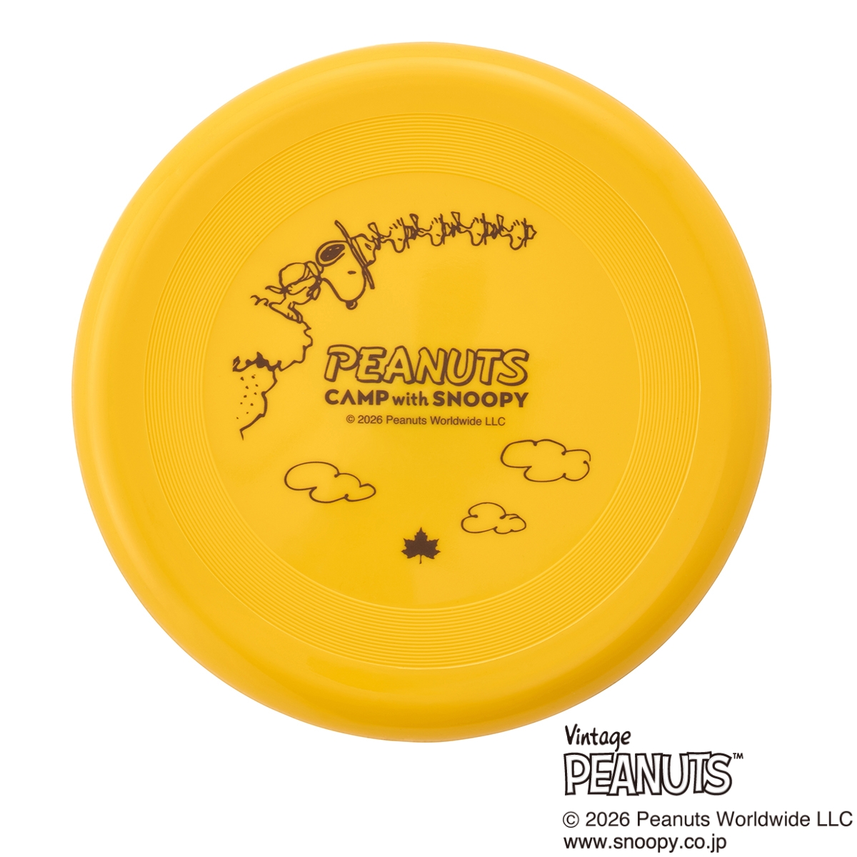 SNOOPY フライングディスク 外遊び