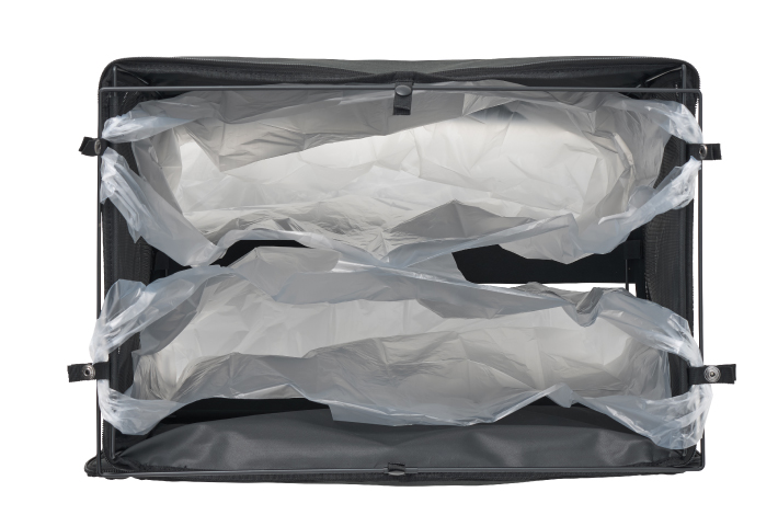 大容量45Lゴミ袋対応